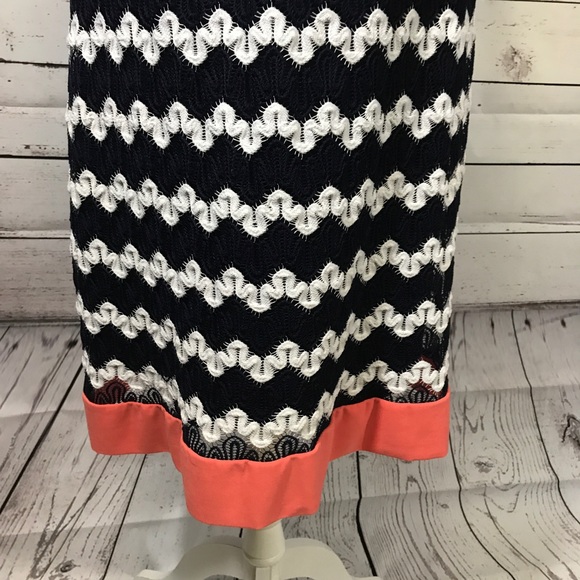 Navy & White Midi Dress - Picture 7 of 10